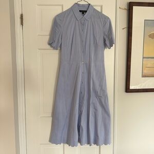 Banana republic scalloped dress